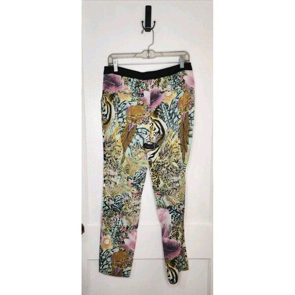 Size 1 / Small Maison Scotch Les Bon Vivants Jungle Pants Animal Print Floral - Picture 2 of 8